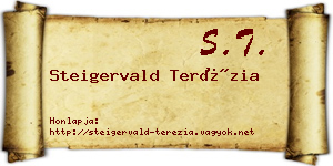 Steigervald Terézia névjegykártya