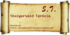 Steigervald Terézia névjegykártya